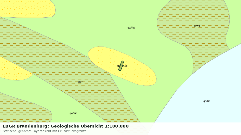 Statische Kartenansicht: LBGR Brandenburg: Geologische Übersicht 1:100.000