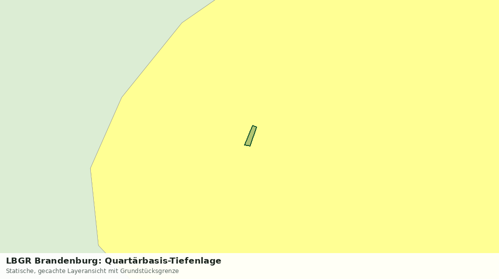 Statische Kartenansicht: LBGR Brandenburg: Quartärbasis-Tiefenlage
