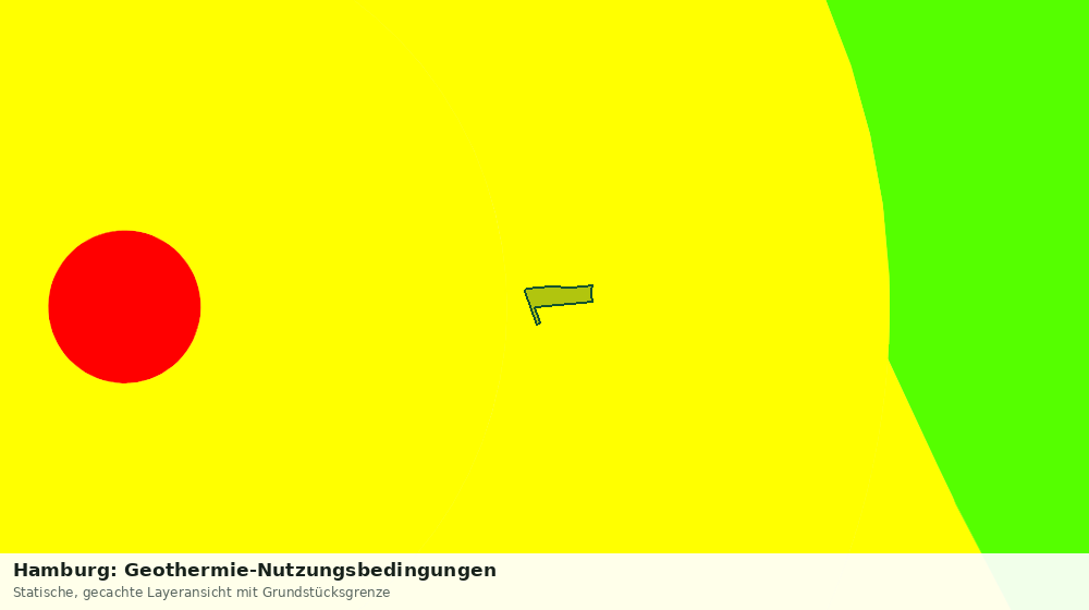 Statische Kartenansicht: Hamburg: Geothermie-Nutzungsbedingungen