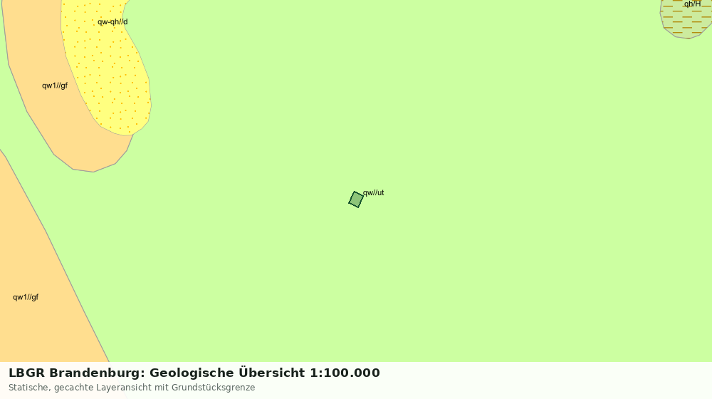 Statische Kartenansicht: LBGR Brandenburg: Geologische Übersicht 1:100.000
