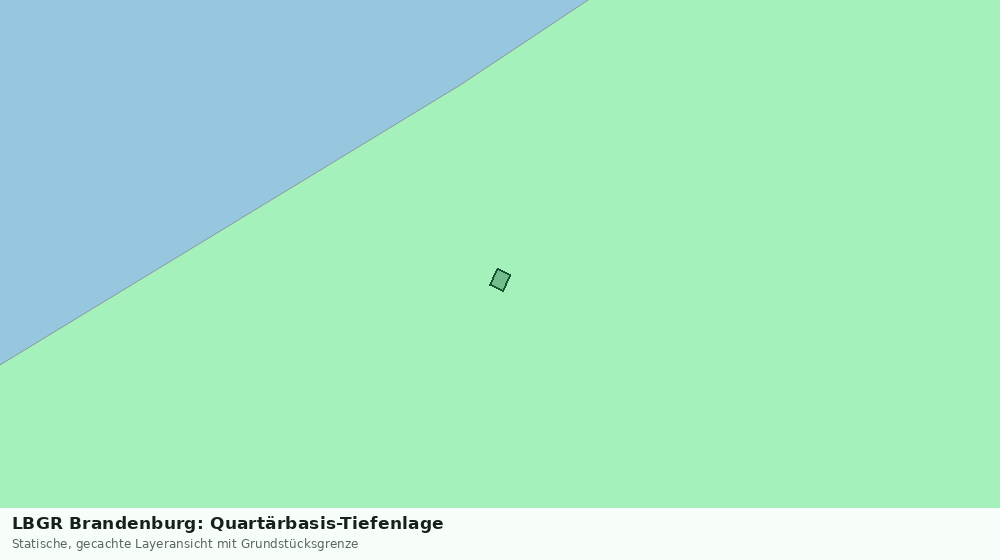 Statische Kartenansicht: LBGR Brandenburg: Quartärbasis-Tiefenlage