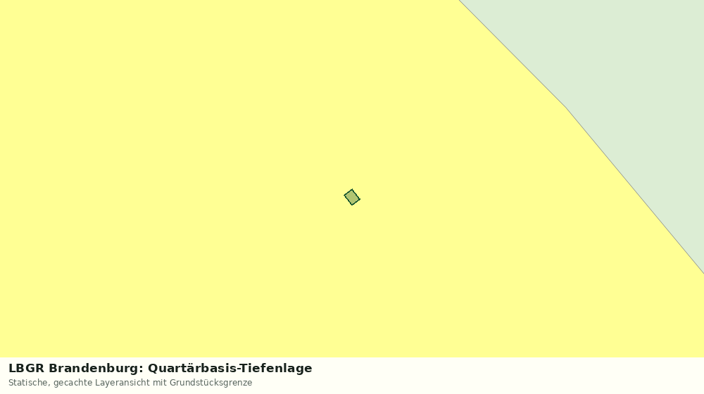 Statische Kartenansicht: LBGR Brandenburg: Quartärbasis-Tiefenlage