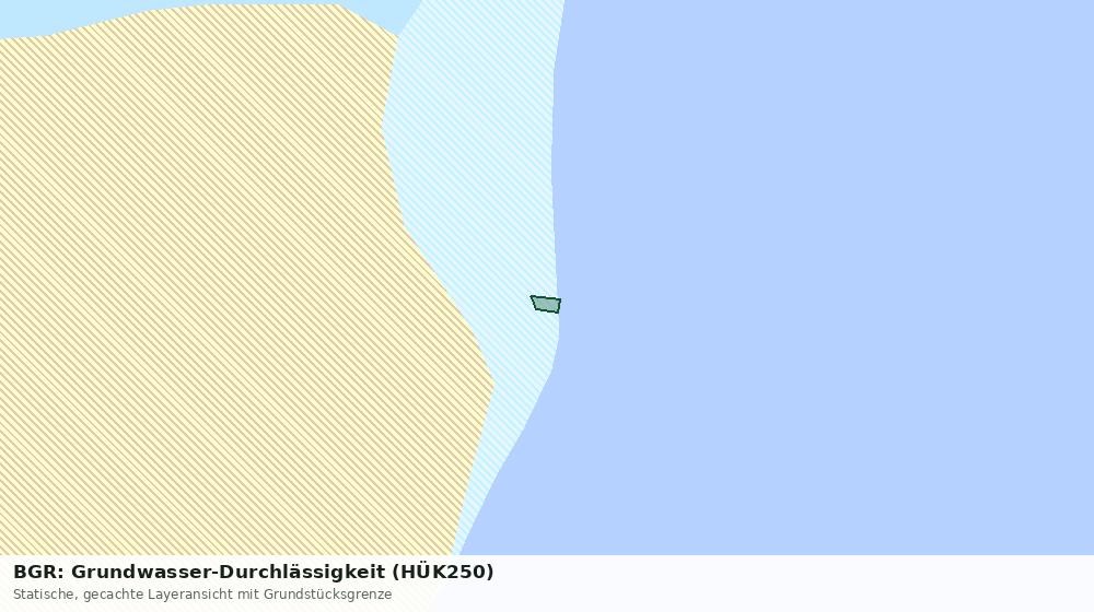 Statische Kartenansicht: BGR: Grundwasser-Durchlässigkeit (HÜK250)