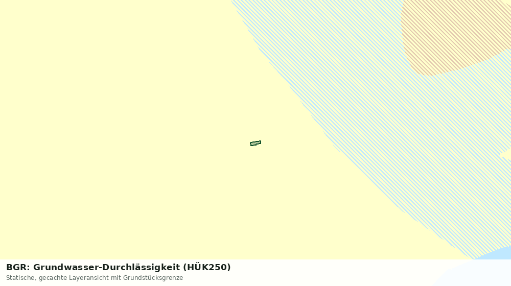 Statische Kartenansicht: BGR: Grundwasser-Durchlässigkeit (HÜK250)
