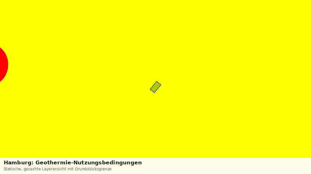 Statische Kartenansicht: Hamburg: Geothermie-Nutzungsbedingungen