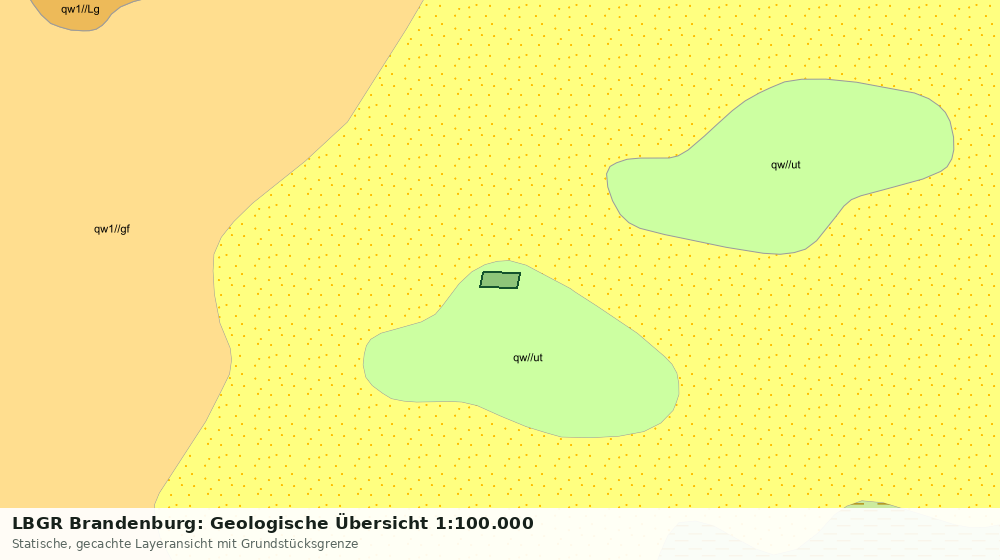 Statische Kartenansicht: LBGR Brandenburg: Geologische Übersicht 1:100.000