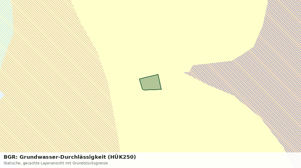 Statische Kartenansicht: BGR: Grundwasser-Durchlässigkeit (HÜK250)