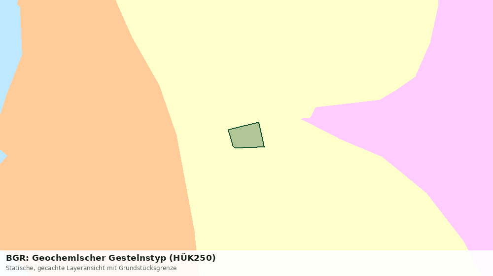 Statische Kartenansicht: BGR: Geochemischer Gesteinstyp (HÜK250)