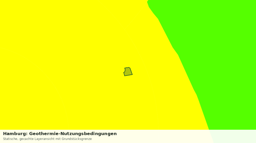 Statische Kartenansicht: Hamburg: Geothermie-Nutzungsbedingungen
