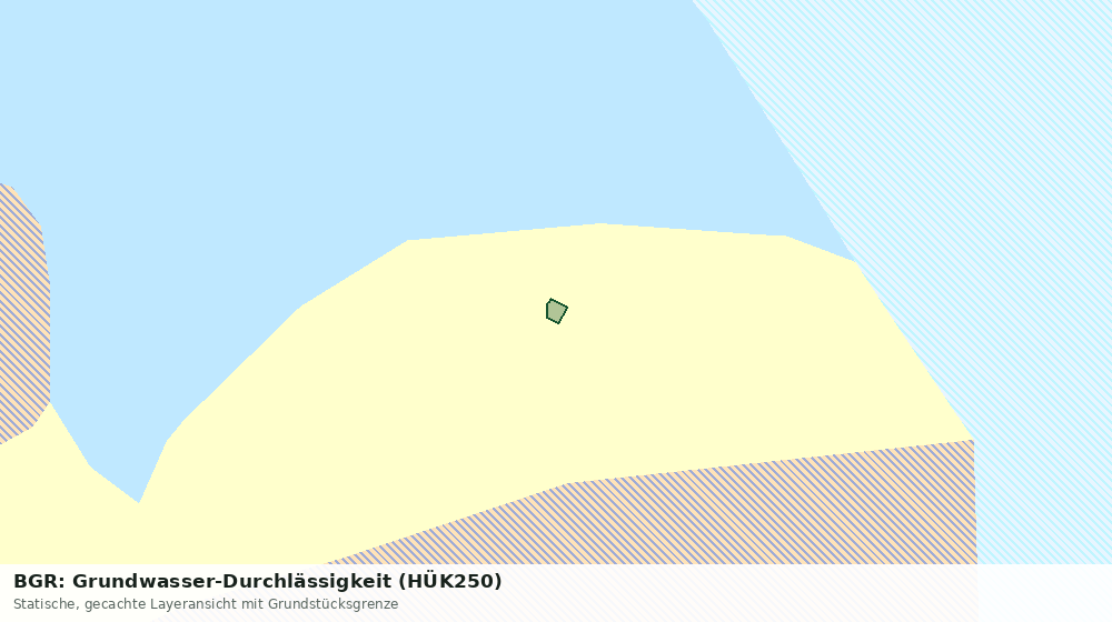 Statische Kartenansicht: BGR: Grundwasser-Durchlässigkeit (HÜK250)