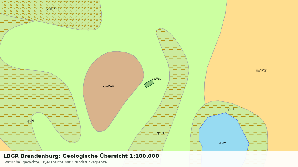 Statische Kartenansicht: LBGR Brandenburg: Geologische Übersicht 1:100.000