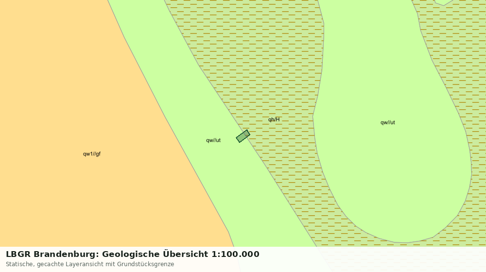 Statische Kartenansicht: LBGR Brandenburg: Geologische Übersicht 1:100.000