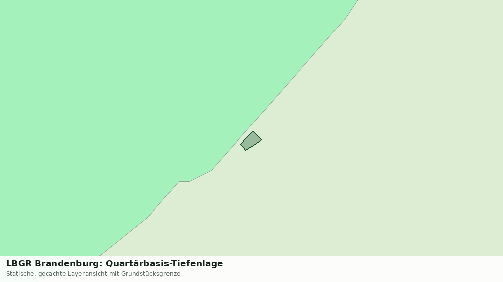 Statische Kartenansicht: LBGR Brandenburg: Quartärbasis-Tiefenlage