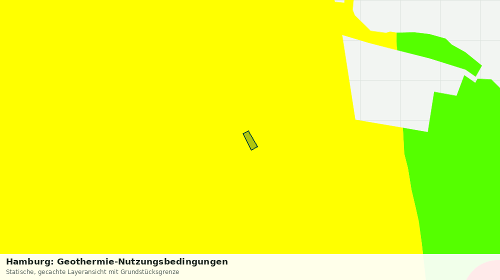 Statische Kartenansicht: Hamburg: Geothermie-Nutzungsbedingungen