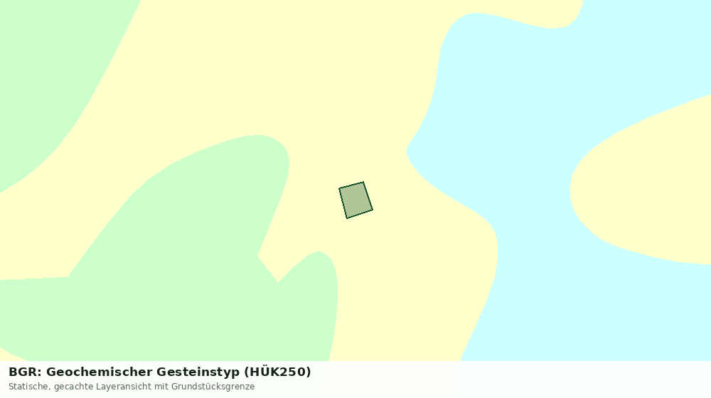 Statische Kartenansicht: BGR: Geochemischer Gesteinstyp (HÜK250)