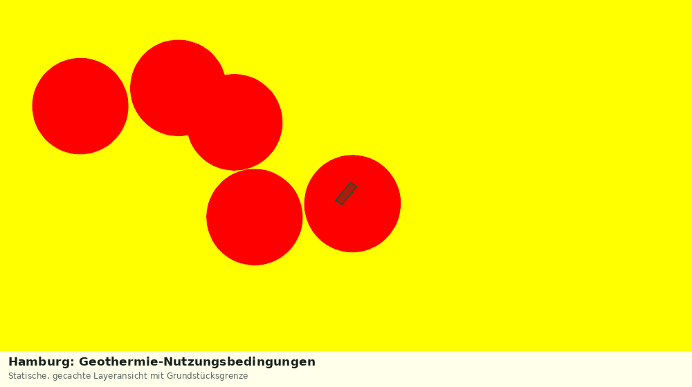 Statische Kartenansicht: Hamburg: Geothermie-Nutzungsbedingungen