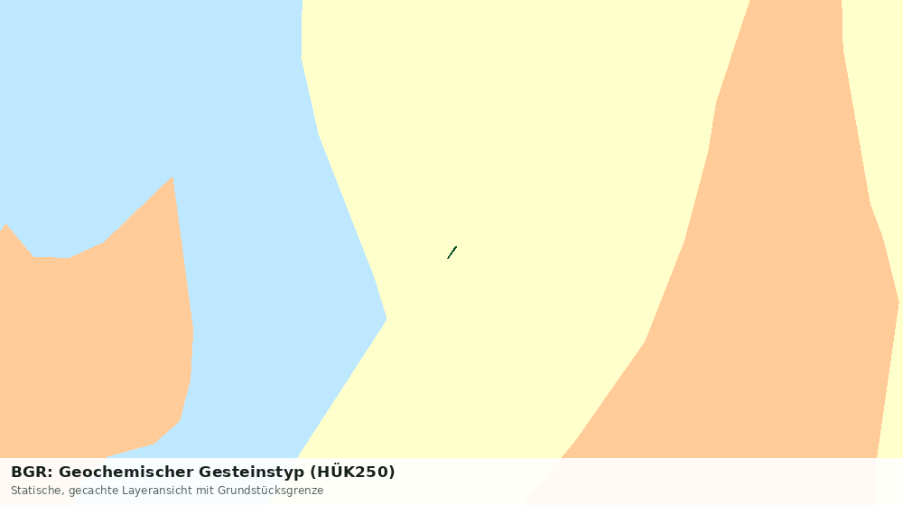 Statische Kartenansicht: BGR: Geochemischer Gesteinstyp (HÜK250)