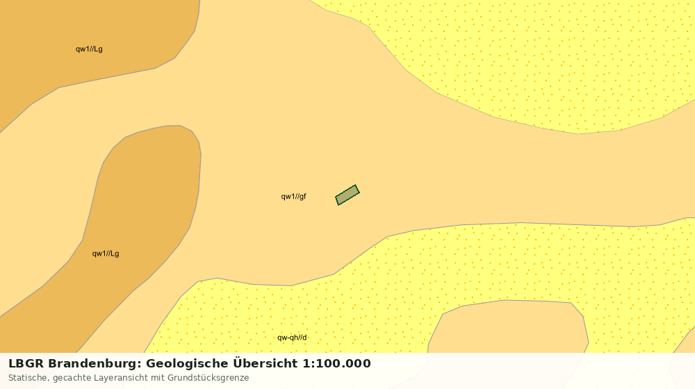 Statische Kartenansicht: LBGR Brandenburg: Geologische Übersicht 1:100.000