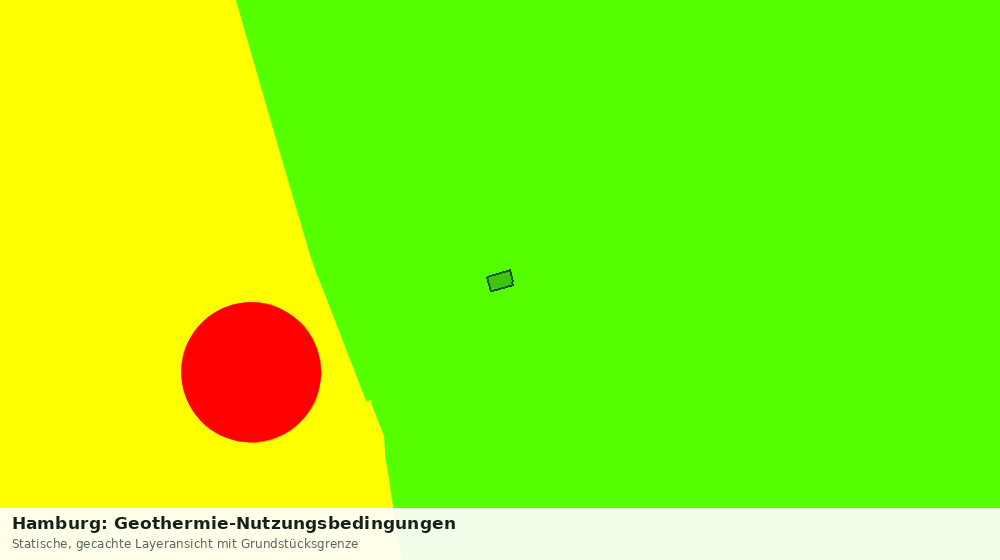 Statische Kartenansicht: Hamburg: Geothermie-Nutzungsbedingungen