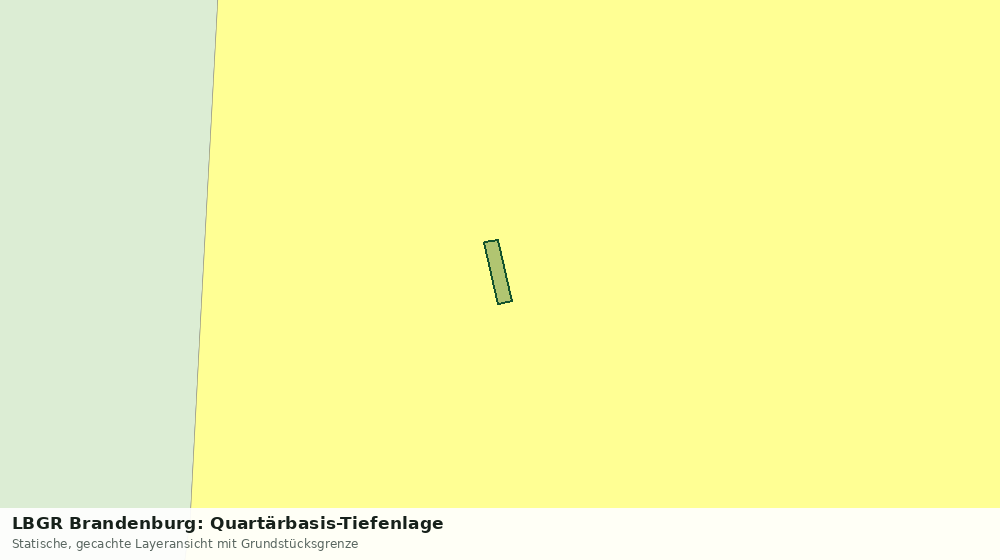 Statische Kartenansicht: LBGR Brandenburg: Quartärbasis-Tiefenlage