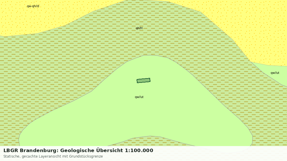 Statische Kartenansicht: LBGR Brandenburg: Geologische Übersicht 1:100.000