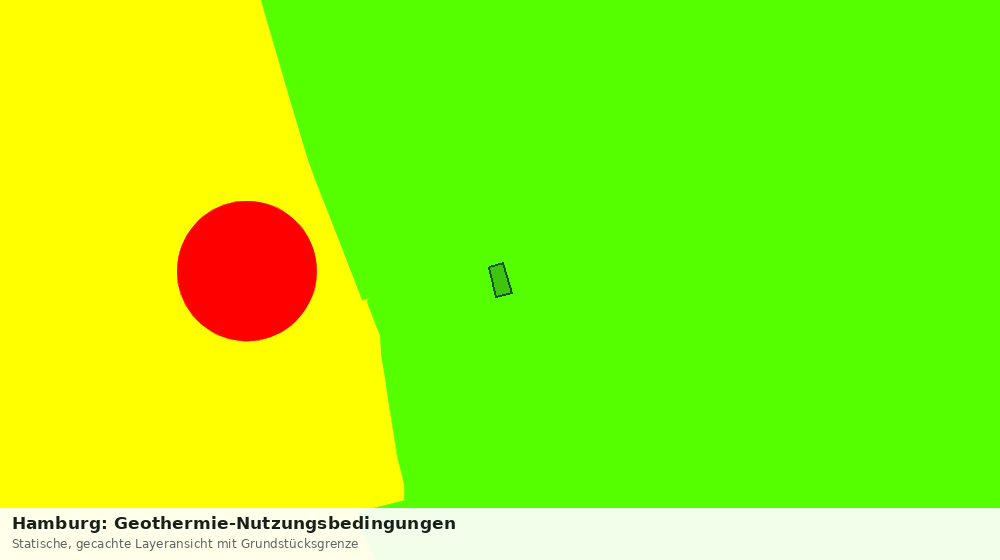 Statische Kartenansicht: Hamburg: Geothermie-Nutzungsbedingungen