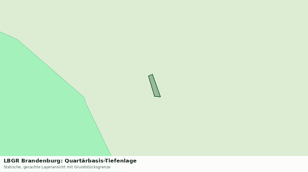 Statische Kartenansicht: LBGR Brandenburg: Quartärbasis-Tiefenlage