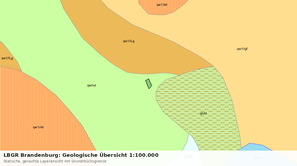 Statische Kartenansicht: LBGR Brandenburg: Geologische Übersicht 1:100.000