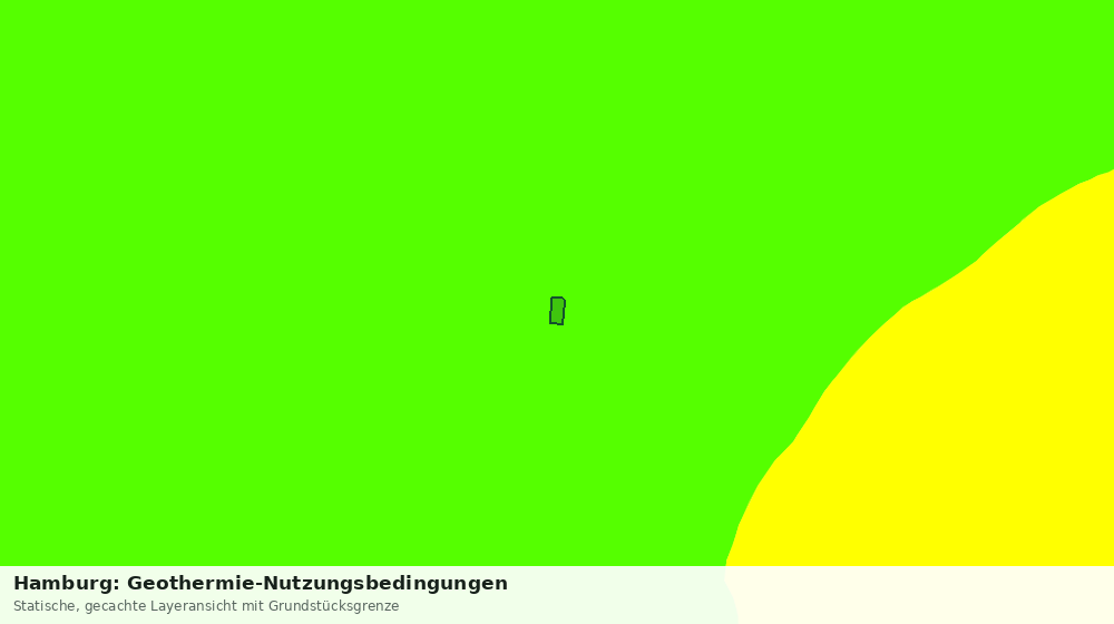 Statische Kartenansicht: Hamburg: Geothermie-Nutzungsbedingungen