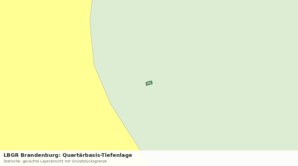 Statische Kartenansicht: LBGR Brandenburg: Quartärbasis-Tiefenlage