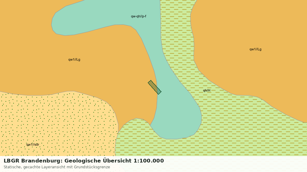 Statische Kartenansicht: LBGR Brandenburg: Geologische Übersicht 1:100.000