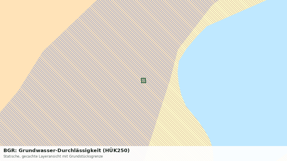 Statische Kartenansicht: BGR: Grundwasser-Durchlässigkeit (HÜK250)