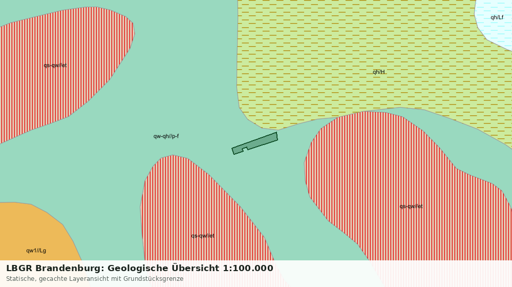 Statische Kartenansicht: LBGR Brandenburg: Geologische Übersicht 1:100.000