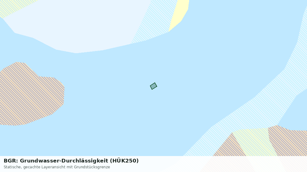 Statische Kartenansicht: BGR: Grundwasser-Durchlässigkeit (HÜK250)