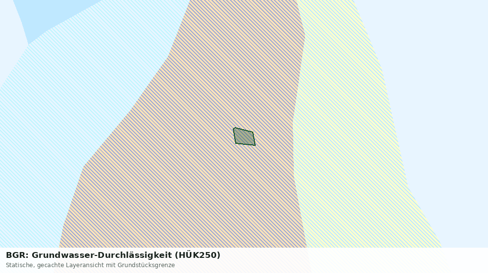 Statische Kartenansicht: BGR: Grundwasser-Durchlässigkeit (HÜK250)