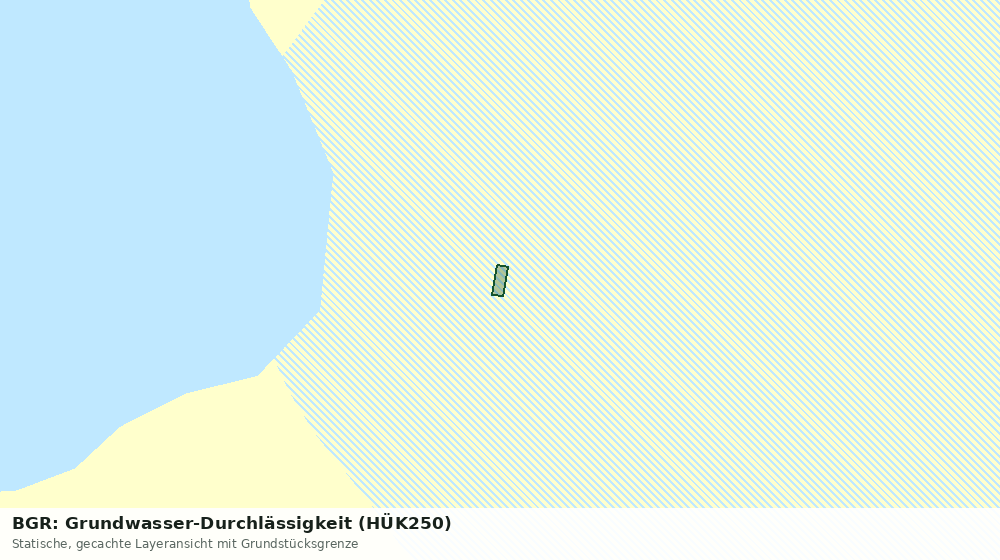 Statische Kartenansicht: BGR: Grundwasser-Durchlässigkeit (HÜK250)