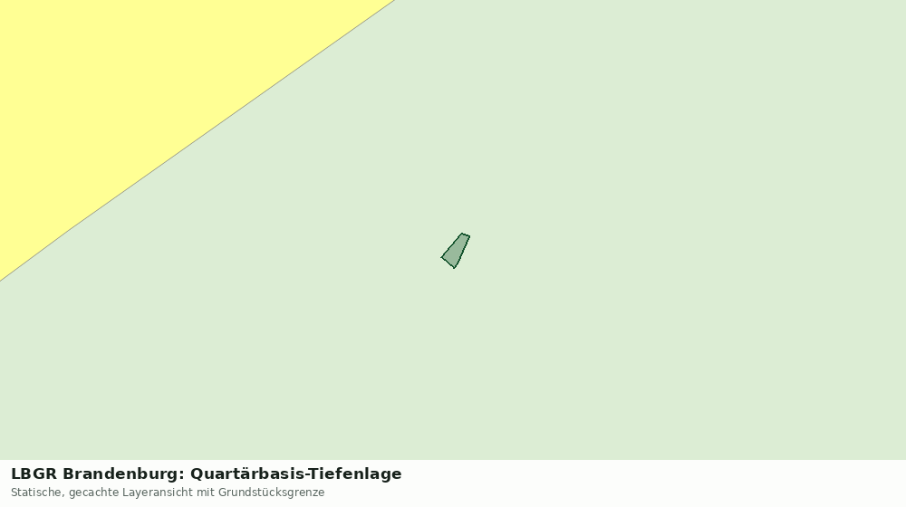 Statische Kartenansicht: LBGR Brandenburg: Quartärbasis-Tiefenlage