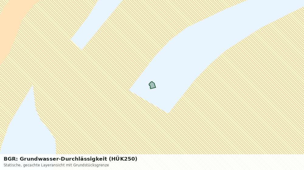 Statische Kartenansicht: BGR: Grundwasser-Durchlässigkeit (HÜK250)