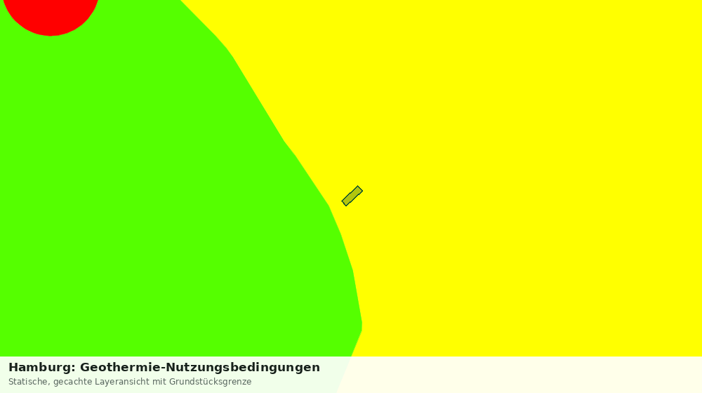 Statische Kartenansicht: Hamburg: Geothermie-Nutzungsbedingungen