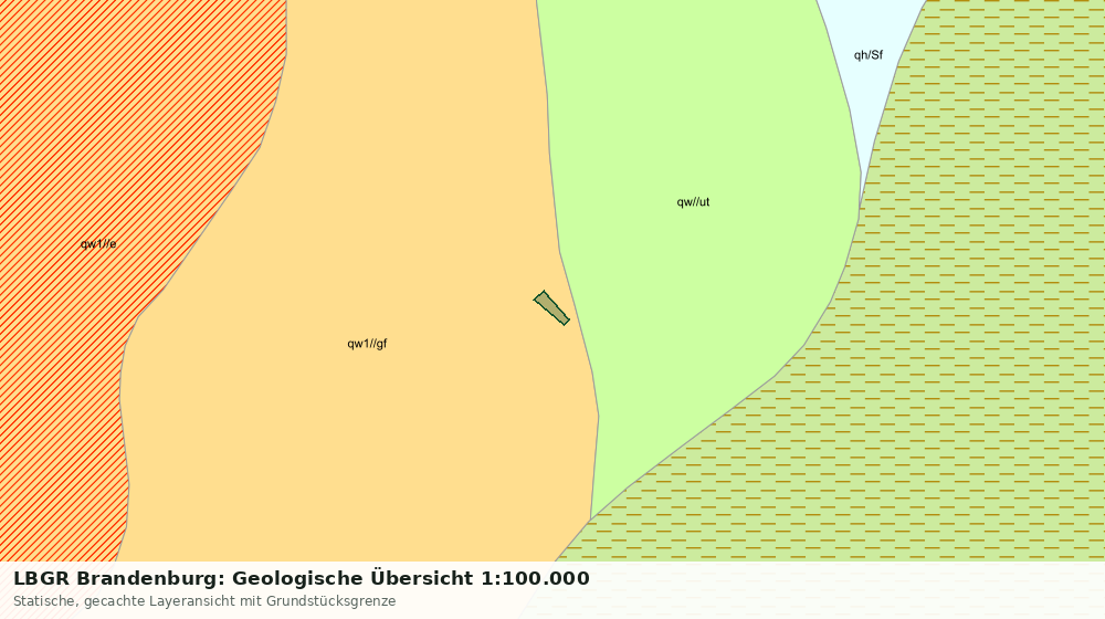 Statische Kartenansicht: LBGR Brandenburg: Geologische Übersicht 1:100.000