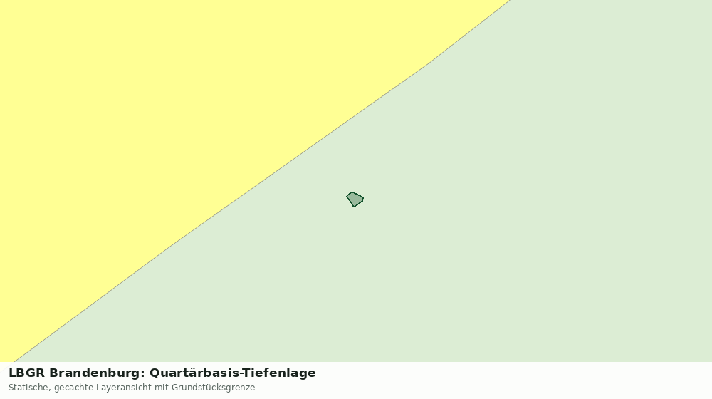 Statische Kartenansicht: LBGR Brandenburg: Quartärbasis-Tiefenlage