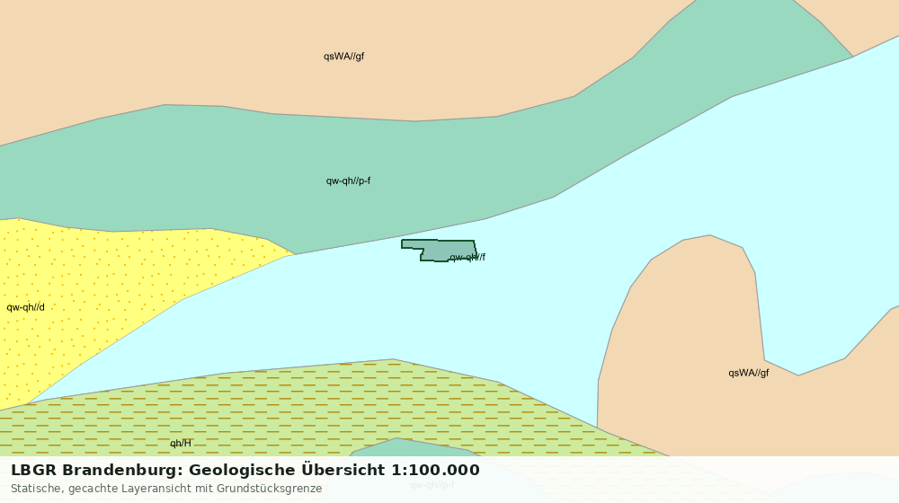 Statische Kartenansicht: LBGR Brandenburg: Geologische Übersicht 1:100.000
