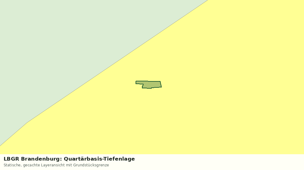 Statische Kartenansicht: LBGR Brandenburg: Quartärbasis-Tiefenlage