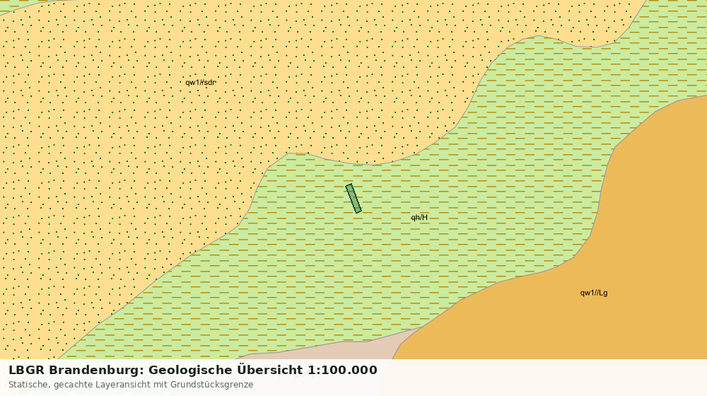 Statische Kartenansicht: LBGR Brandenburg: Geologische Übersicht 1:100.000