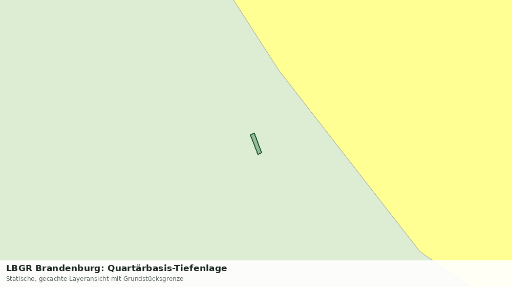 Statische Kartenansicht: LBGR Brandenburg: Quartärbasis-Tiefenlage