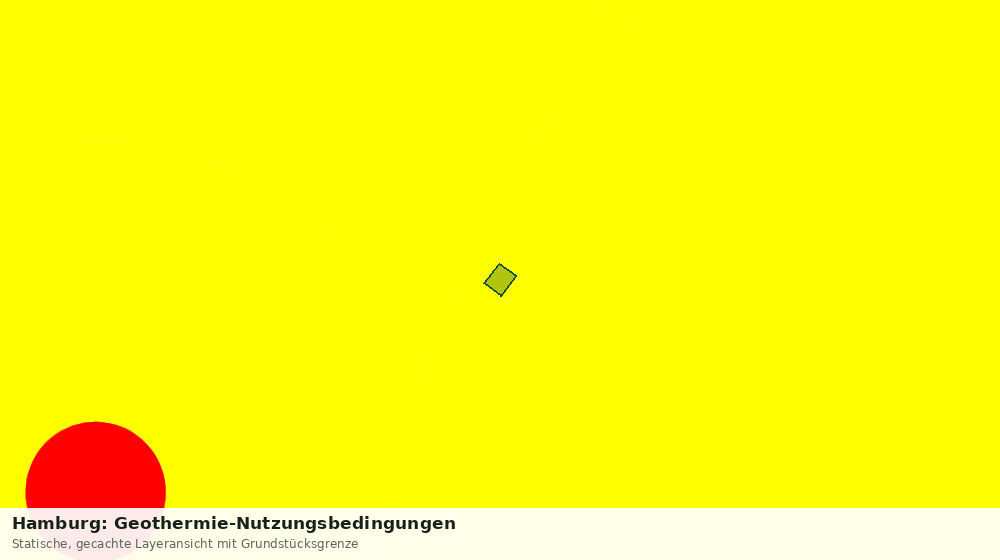 Statische Kartenansicht: Hamburg: Geothermie-Nutzungsbedingungen
