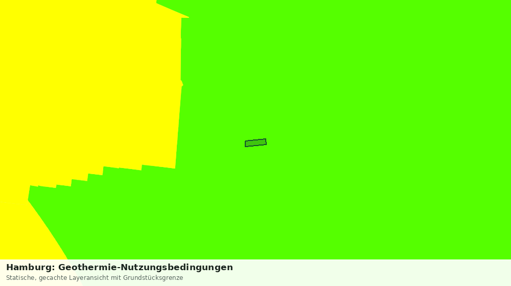 Statische Kartenansicht: Hamburg: Geothermie-Nutzungsbedingungen