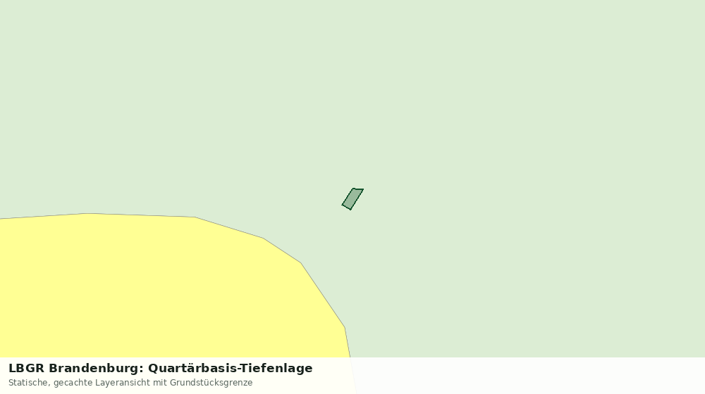 Statische Kartenansicht: LBGR Brandenburg: Quartärbasis-Tiefenlage