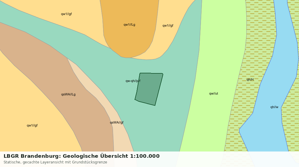 Statische Kartenansicht: LBGR Brandenburg: Geologische Übersicht 1:100.000