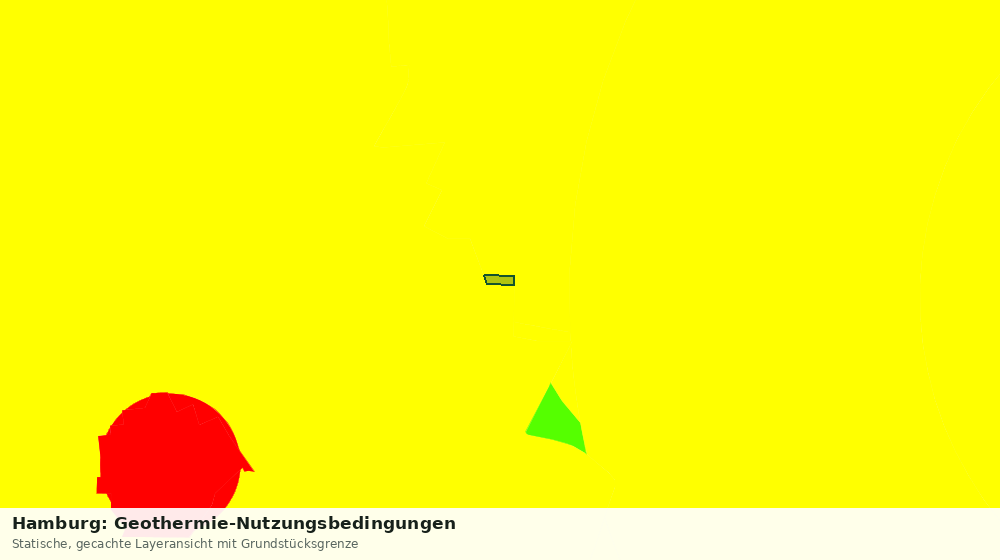 Statische Kartenansicht: Hamburg: Geothermie-Nutzungsbedingungen